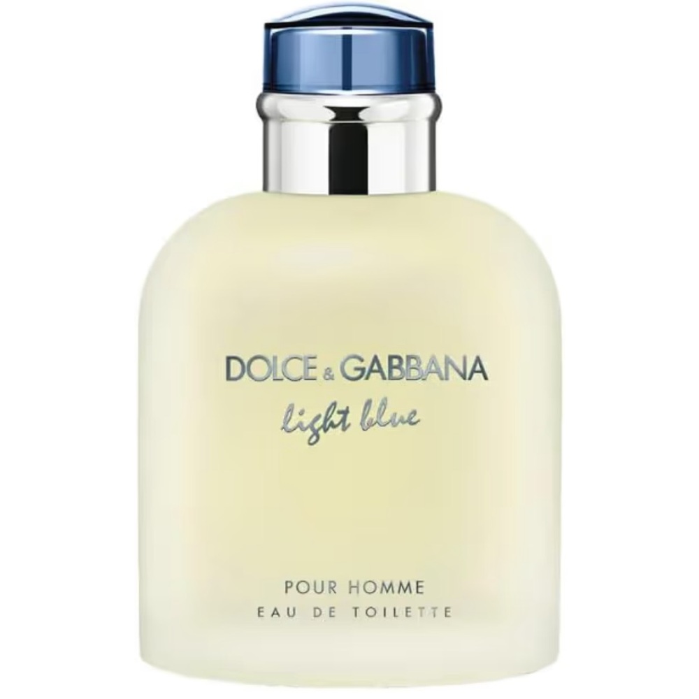Dolce & Gabbana Light Blue Pour Homme with Silver and Blue Cap 2.5 fl oz